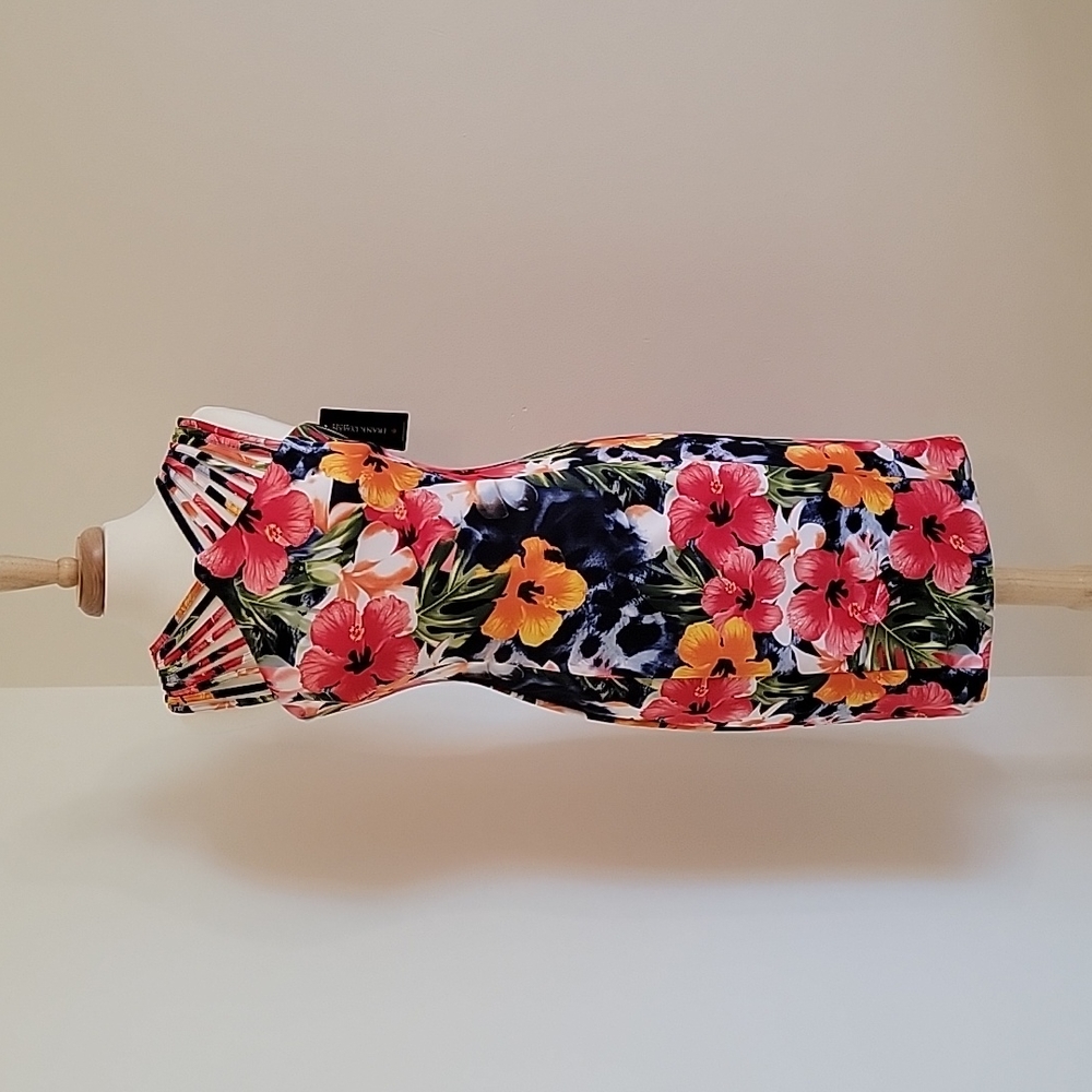 FRANK LYMAN DESIGN Beautiful Floral Print Sheath Dress Size 8